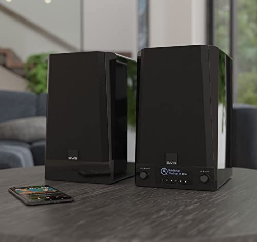 SVS Prime Wireless Pro Powered Speaker System with Chromecast and Airplay 2 - Pair (Piano Gloss)