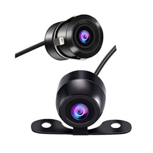 backup camera for car casoda wide view angle 2-in-1 universal car front side rear view camera,2 installation options removable guildlines,mirror non-mirror image,12v only