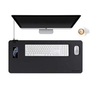 keysmart taskpad – wireless charging desk pad for computer, laptop, phone