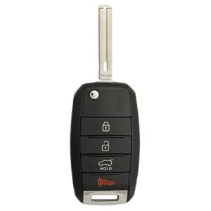 keyless2go replacement for 4 button remote key kia nyodd4tx1306-tfl (tf f/l) 95430-2t560 (4d60 chip)