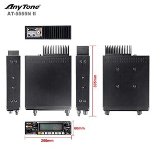 AnyTone AT-5555N II Upgraded 10 Meter Radio Noise Reduction High Power 60W AM PEP/50W FM/SSB 60W(PEP) Mobile Transceiver with CTCSS/DCS for Truck