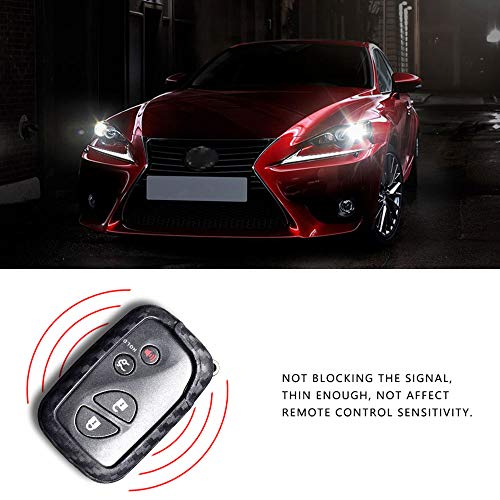 Ceyes Carbon Fiber Texture Car Key Fob Cover for Lexus GS460 GS430 GS350 GS300 GS450h ES350 ES240 CT200H GX460 GX400 LS600h LS460 LX570 IS350 IS250 IS300C is-C is-F HS250h RX350 RX450h