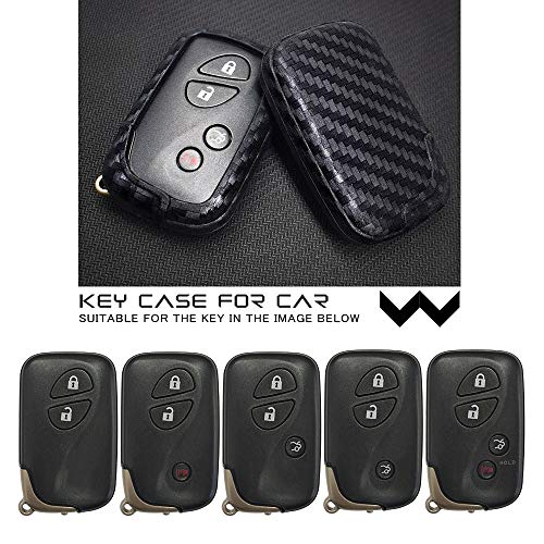 Ceyes Carbon Fiber Texture Car Key Fob Cover for Lexus GS460 GS430 GS350 GS300 GS450h ES350 ES240 CT200H GX460 GX400 LS600h LS460 LX570 IS350 IS250 IS300C is-C is-F HS250h RX350 RX450h