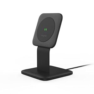 mophie – 15w wireless charging stand compatible with snap and magsafe for smartphones, iphone, google pixel, samsung galaxy, qi-enabled devices