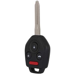 SCITOO Keyless Entry Remote Key Fob Replacement for 1 X 4 Button Uncut Car Key for Subaru Tribeca 2011-2014 1pc FCC CWTWB1U811 4D-62 315MHz