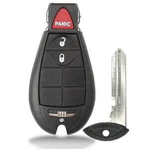 1 new keyless entry 3 buttons remote start car key fob m3n5wy783x, iyz-c01c 56046707ae for town country dodge challenger charger durango grand caravan journey & ram