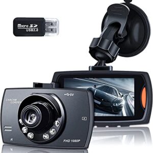 ANGEL CASE Dash Cam,【2022 New Version】 1080P Full HD Dash Camera for Cars Front with 3-Inch LCD Screen, 170°Wide Angle, WDR, G-Sensor, Loop Recording, Parking Monitor, Motion Detection