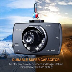 ANGEL CASE Dash Cam,【2022 New Version】 1080P Full HD Dash Camera for Cars Front with 3-Inch LCD Screen, 170°Wide Angle, WDR, G-Sensor, Loop Recording, Parking Monitor, Motion Detection