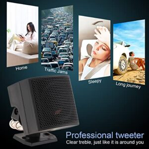 DriSentri Car Tweeter Audio Speaker, 2pcs 500W Car Tweeter Speakers 4 Ohm High Efficiency Universal Mini Tweeter Speaker for Car Audio System