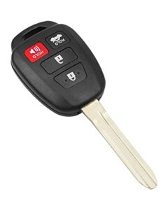key fob for toyota corolla 2014-2019 for toyota camry 2014-2017 for toyota tacoma 2016-2018 4-button keyless entry remote control car key fob, fcc id hyq12bdm, hyq12bel2, replace 89070-02880 h