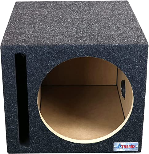 Bbox Single Vented 15 Inch Subwoofer Enclosure - SPL Audio Tuned Single Vented Car Subwoofer Boxes & Enclosures - Premium Subwoofer Box Improves Audio Quality, Sound & Bass - Nickel Finish Terminals