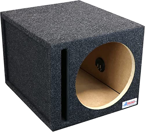 Bbox Single Vented 15 Inch Subwoofer Enclosure - SPL Audio Tuned Single Vented Car Subwoofer Boxes & Enclosures - Premium Subwoofer Box Improves Audio Quality, Sound & Bass - Nickel Finish Terminals