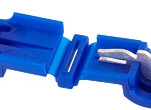 Install Bay BTT Blue Insultion Displacement T-Tap Connector 16-14 Gauge - 100 Pack