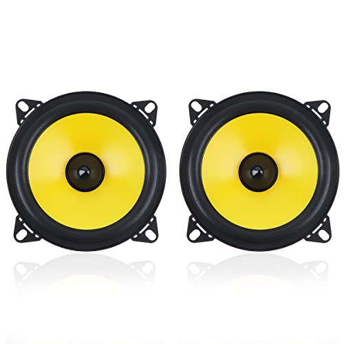 ePathChina 4 inch 60W 2-Way Full Range Frequency Car Audio Stereo Speaker Automobile Loudspeaker 2 pcs