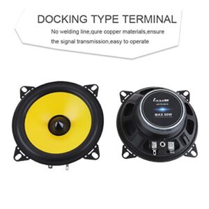 ePathChina 4 inch 60W 2-Way Full Range Frequency Car Audio Stereo Speaker Automobile Loudspeaker 2 pcs