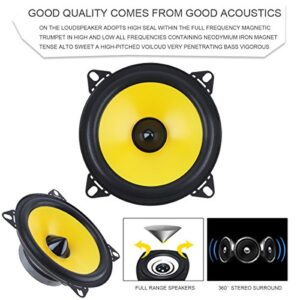 ePathChina 4 inch 60W 2-Way Full Range Frequency Car Audio Stereo Speaker Automobile Loudspeaker 2 pcs