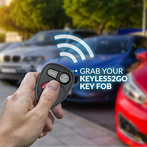 Keyless2Go Replacement for Keyless Entry Car Key Vehicles That Use 3 Button 15732803 KOBUT1BT