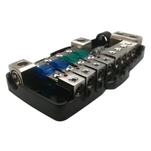 TTZ Audio ANL Fuse Distribution Block, Extra Screw Set, 2 Allen Keys, 2 Extra ANL Fuses 2 x 0GA/4GA to 4 x 4GA/8GA