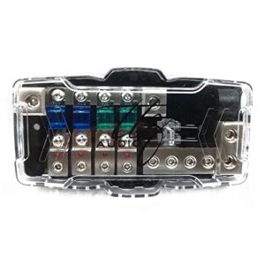 TTZ Audio ANL Fuse Distribution Block, Extra Screw Set, 2 Allen Keys, 2 Extra ANL Fuses 2 x 0GA/4GA to 4 x 4GA/8GA