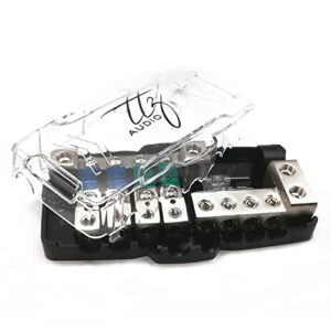 TTZ Audio ANL Fuse Distribution Block, Extra Screw Set, 2 Allen Keys, 2 Extra ANL Fuses 2 x 0GA/4GA to 4 x 4GA/8GA