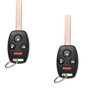 BESTHA 2 Key Fob Replacement KR55WK49308 for Honda Accord 2008 2009 2010 2011 2012 Pilot 2009 2010 2011 2012 2013 2014 2015 Keyless Entry Remote Uncut Head Control