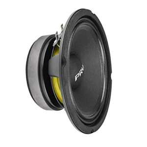 prv audio 6mb200 v2 6.5 inch speakers midbass woofer 8 ohm, 100 watts rms, 200 watts program power, 93.5 db 1.5 in voice coil for small custom enclosures pro car audio system (single)