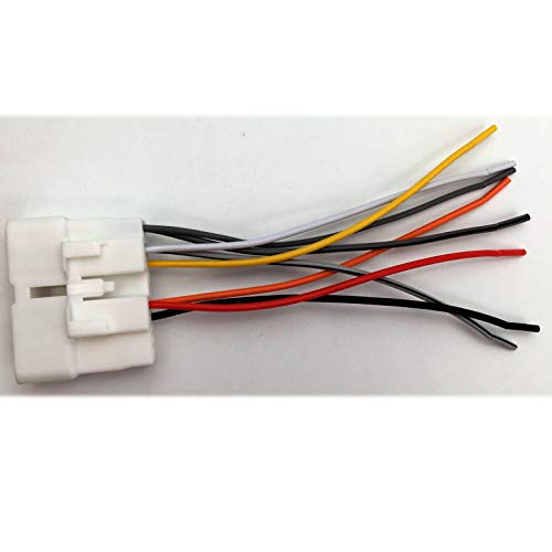 Aokus for KIOTI Radio Wire Pigtail Harness Part # TR-1500 NX RX CK Kioti, NX 5510,RX6620C, Connector CD in Dash Stereo Plug Orange Tractor