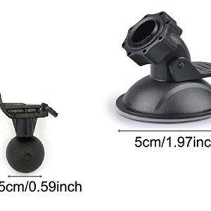 OctinPris Dash Camera Suction Cup Mount Dashcam Mounts Holder with 13 Ball Joints Adapter for Vehicle Video Recorder Windshield & Dashboard for Dash Car DVR Camera GPS