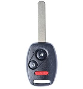car remote control uncut ignition chip key keyless entry fit for 2005-2010 honda odyssey/2006-2014 ridgeline (oucg8d-380h-a) 1 pack