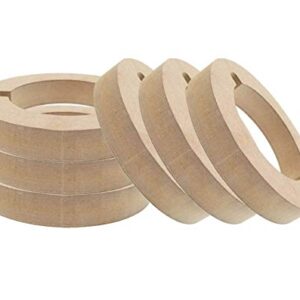 Custom MDF Tweeter Adapter Rings 2.91" ID x 4.33" OD Car Audio Installation (3 Pairs - 6 Rings)