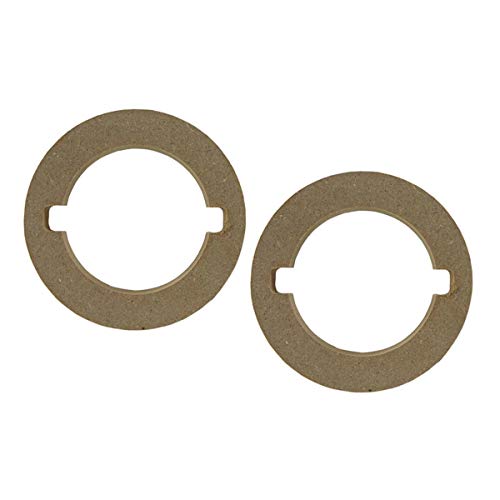 Custom MDF Tweeter Adapter Rings 2.91" ID x 4.33" OD Car Audio Installation (3 Pairs - 6 Rings)