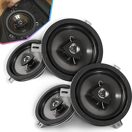 4 Pack for 2007-2018 Jeep Wrangler JK JKU, Replace for Kicker Speaker Upgrade, 77KICK10