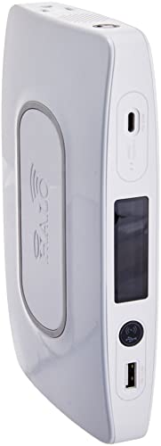 HALO Power Station 100, Portable 110VAC/100Watt w/AC Outlet, USB Ports, Wireless Phone Charging Station, Floodlight, Carry-on Approved, Pearl White