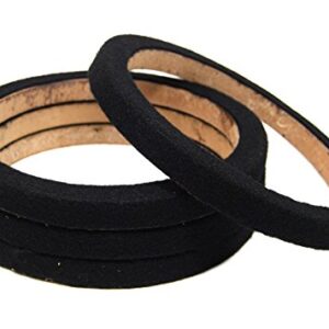 Pipeman's Installation Solution 2 Pair 8" MDF Wood Speaker Mounting Spacer Rings Black Carpet Car Audio