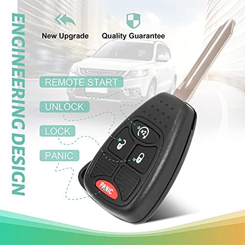 Tyranway Fits for Keyless Entry Remote Key Fob Jeep Wrangler 07-18/Compass 07-18/Patriot 10-18/Dodge Ram 07-09 /Durango 2009 /Caliber 10-12 /Nitro 07-11/Chrysler Aspen 07-09 OHT692713AA