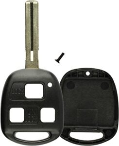 keylessoption key replacement case shell keyless entry remote fob uncut blade fix master for hyq1512v, hyq12bbt