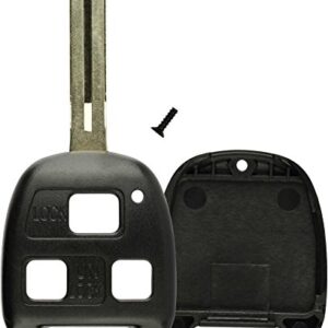 KeylessOption Key Replacement Case Shell Keyless Entry Remote Fob Uncut Blade Fix Master for Hyq1512v, Hyq12bbt