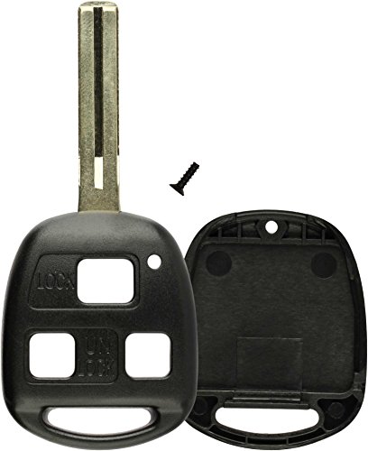 KeylessOption Key Replacement Case Shell Keyless Entry Remote Fob Uncut Blade Fix Master for Hyq1512v, Hyq12bbt