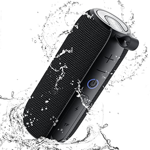 Sanag Portable Bluetooth Speaker, 360 HD Surround Loud Sound and Deep Bass, 25W Wireless Stereo Dual Pairing, IPX7 Waterproof, Bluetooth 5.0, 24H Playtime for Outdoors, Travel, Home and Party