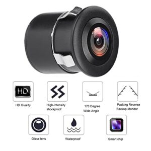 Zunate Mini HD Security Camera, Waterproof Mini CCTV Camera 170° Wide Angle, IP66 100W Night Vision Outdoor Surveillance Camera for Car Monitor/Home/Warehouse