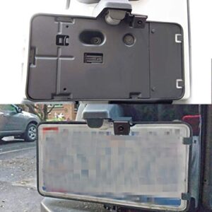 EWAY Safety License Plate Backup Reverse Camera for Jeep Wrangler JK JKU 2007-2018 Rear View Cameras Waterproof Easy Mount W/ Parking Line Removable