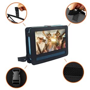 Portable DVD Player Headrest Mount Holder Car Headrest Mount Holder Strap Case for Swivel & Flip Style Portable DVD Player with 10 inch to 10.5 inch Screen (CZB1012)