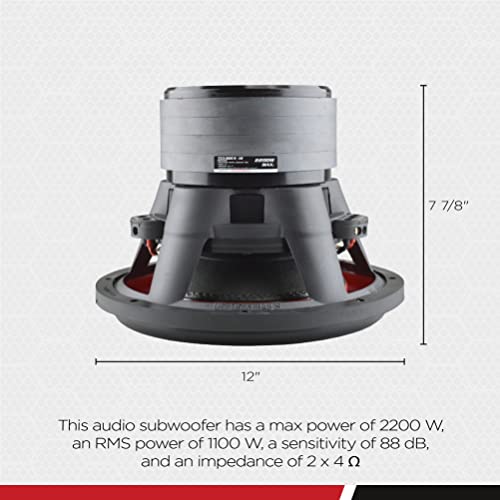 Audiopipe TXXBDC412 Audiopipe 12" 4 Magnet 2200 WATTS