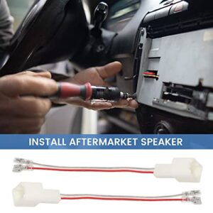 RED WOLF Car 4 Door Speaker Wiring Harness Connector Adapter Plug Fit 2004-2019 Nissan Murano Sentra Pathfinder, 2004-2019, Infiniti G37 G35 2006-2018 2PC