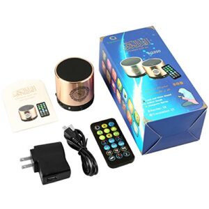 Hitopin Portable Digital Quran Speaker with Remote Control over18 Reciters and 15Translations Available Quality Qur'an Speaker Arabic English French, Urdu etc Mp3 FM Radio