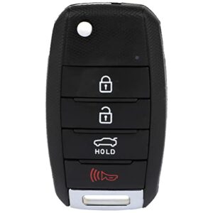 anglewide car key fob keyless entry remote replacement for 2016 for kia for sorento (fcc: osloka-910t) black 1 pad