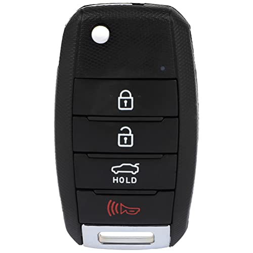 ANGLEWIDE Car Key Fob Keyless Entry Remote Replacement for 2016 for Kia for Sorento (FCC: OSLOKA-910T) Black 1 pad