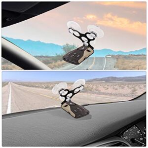 YiePhiot Windshield Suction Cup Mount Holder Compatible with Cobra Radar Detectors Cobra RAD 450, 8-Band, ESD-6100, ESD-7000, XRS-9300, PRO-9780 and All Recent Models (Bracket & 6 Suction Cups)