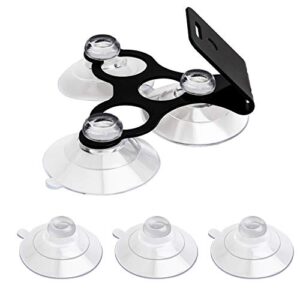 YiePhiot Windshield Suction Cup Mount Holder Compatible with Cobra Radar Detectors Cobra RAD 450, 8-Band, ESD-6100, ESD-7000, XRS-9300, PRO-9780 and All Recent Models (Bracket & 6 Suction Cups)