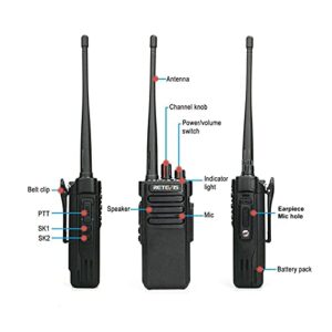 Case of 10,Retevis RT29 2 Way Radios Long Range 3200mAh Walkie Talkies Bulk VOX Security High Power Walkie Talkies Rechargeable for Warehouse,Construction
